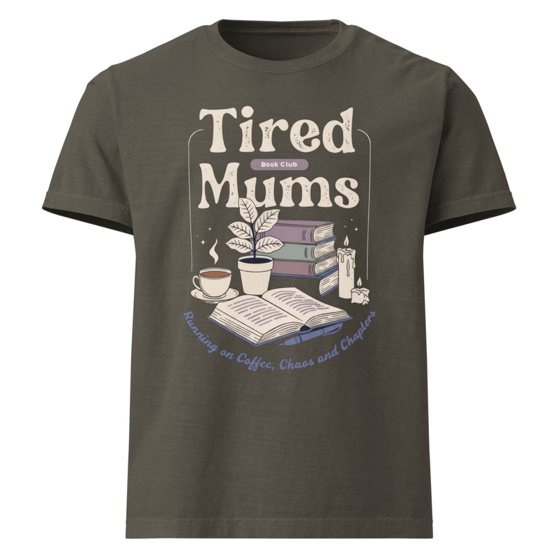 Oversized Tired Mum — Washed Charcoal