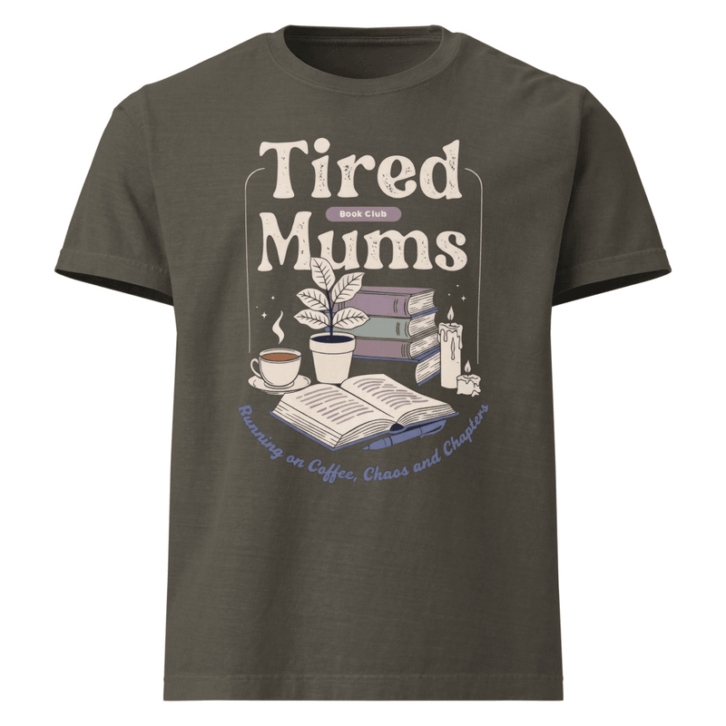 Oversized Tired Mum — Washed Charcoal